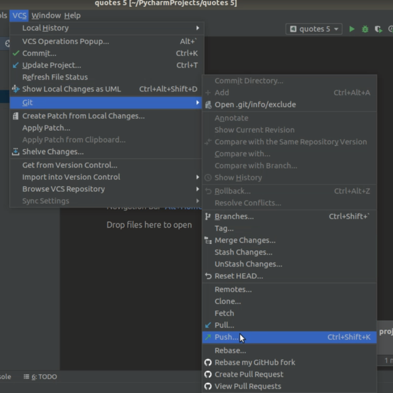 Upload a Pycharm project to Github (Step by Step) - Python Fusion